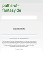 Mobile Screenshot of paths-of-fantasy.de